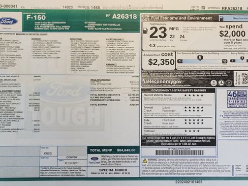Used 2024 Ford F150 XLT w/ Equipment Group 302A MID AWD/4WD image 2