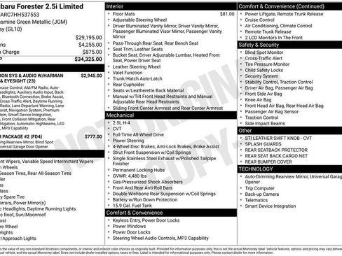 Used 2017 Subaru Forester 2.5i Limited image 6