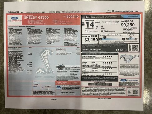 Used 2022 Ford Mustang Shelby GT500 w/ Carbon Fiber Track Pack image 29