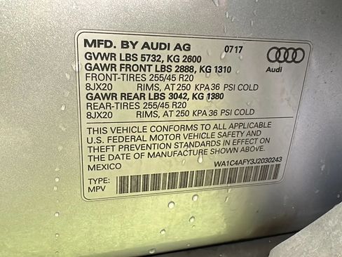 Used 2018 Audi SQ5 Prestige w/ Prestige Package AWD/4WD image 47