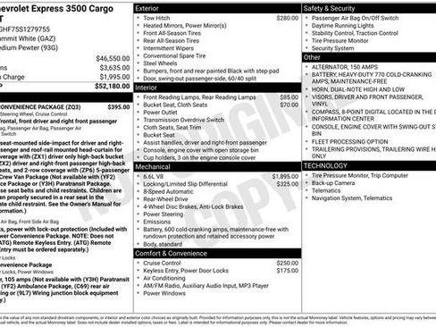New 2025 Chevrolet Express 3500 Extended w/ Driver Convenience Package RWD image 17