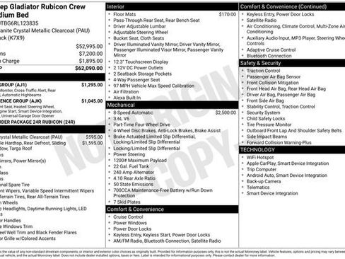 Used 2024 Jeep Gladiator Rubicon w/ Safety Group image 11