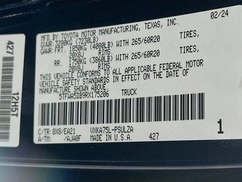 Used 2024 Toyota Tundra Limited w/ Nightshade Package image 12