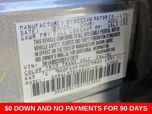 Used 2025 Nissan Sentra SV FWD image 31