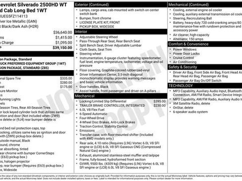 Used 2015 Chevrolet Silverado 2500 W/T AWD/4WD image 3