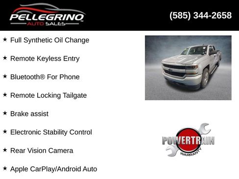 Used 2017 Chevrolet Silverado 1500 Custom w/ Custom Convenience Package image 2