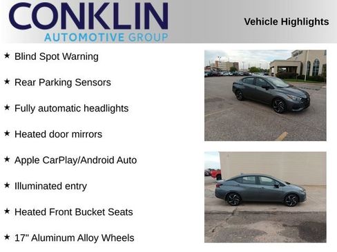 New 2025 Nissan Versa SR w/ Trunk Package image 2