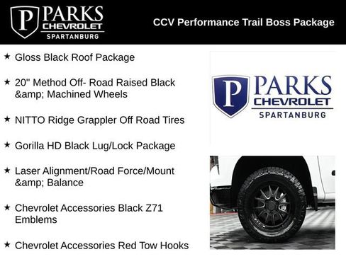 New 2026 Chevrolet Silverado 1500 Custom Trail Boss w/ Dark Appearance Package AWD/4WD image 4