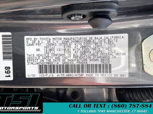 Used 2012 Toyota Tacoma 4x4 Double Cab w/ TRD Off-Road Pkg image 35