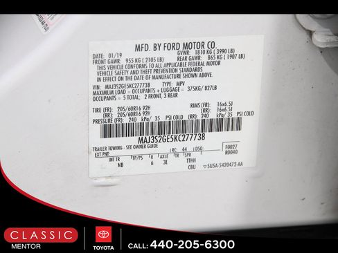 Used 2019 Ford EcoSport SE w/ SE Convenience Package image 22