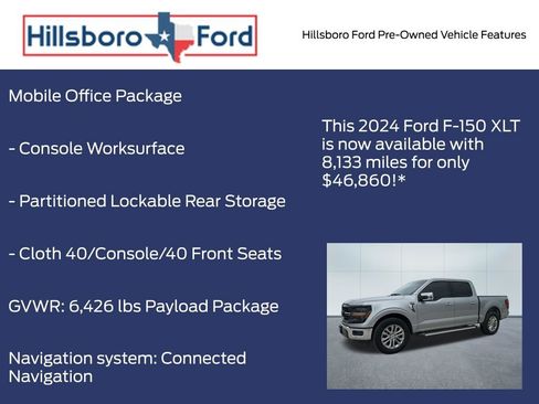 Used 2024 Ford F150 XLT w/ Equipment Group 302A MID RWD image 9