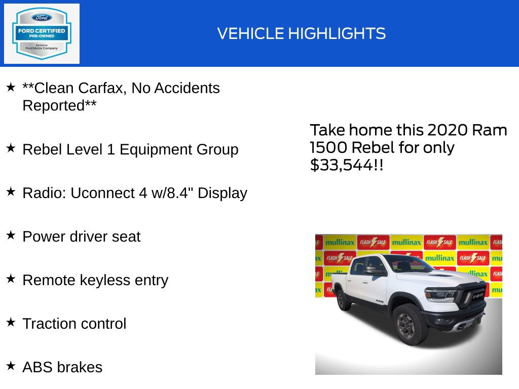 Used 2020 RAM 1500 Rebel w/ Rebel Level 1 Equipment Group AWD/4WD image 18