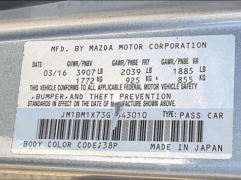 Used 2016 MAZDA MAZDA3 i Grand Touring FWD image 34