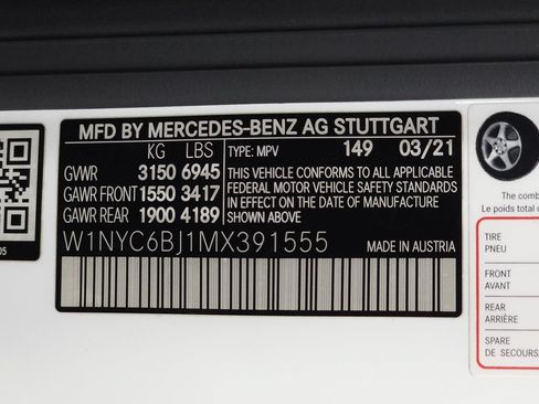 Certified 2021 Mercedes-Benz G 550 image 32