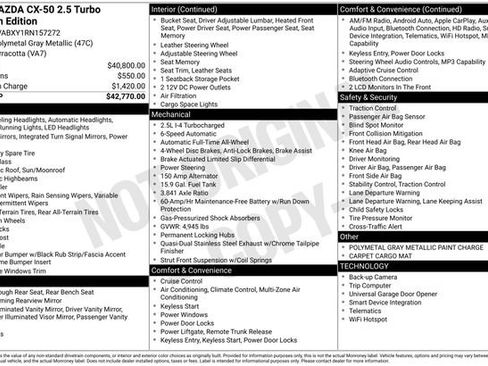 Used 2024 MAZDA CX-50 Meridian Edition AWD/4WD image 5