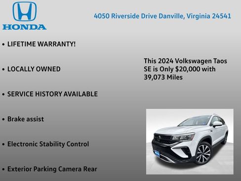 Used 2024 Volkswagen Taos SE image 7