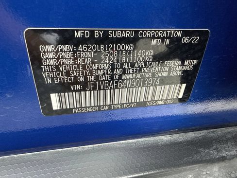 Used 2022 Subaru WRX Premium AWD/4WD image 52