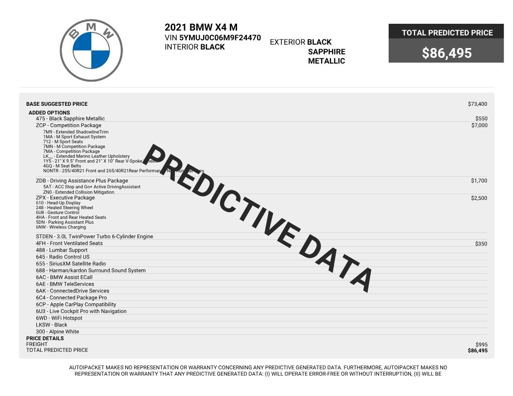 Used 2021 BMW X4 M w/ Competition Package AWD/4WD image 86