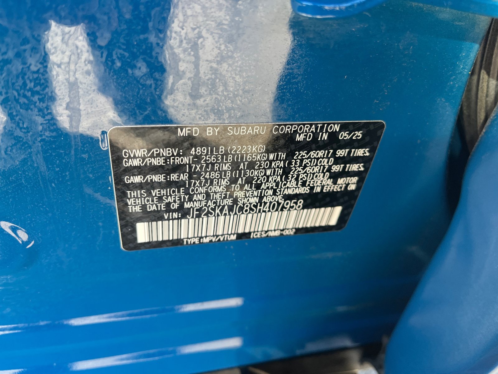 Certified 2025 Subaru Forester Wilderness AWD/4WD image 25