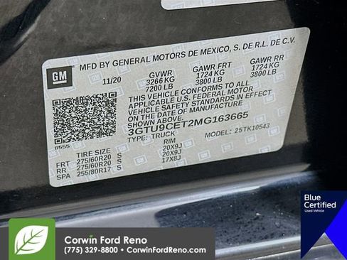 Used 2021 GMC Sierra 1500 Elevation w/ LPO, Elevation Black Package AWD/4WD image 37