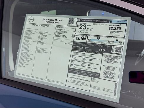 New 2026 Nissan Murano Platinum w/ Cargo Package image 13