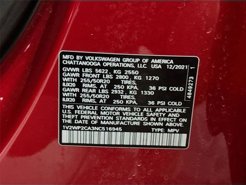 Used 2022 Volkswagen Atlas SE image 37