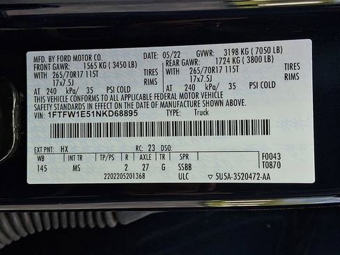 Used 2022 Ford F150 XLT w/ Equipment Group 301A Mid AWD/4WD image 27