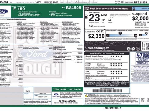 Certified 2024 Ford F150 Lariat w/ Equipment Group 502A High AWD/4WD image 4