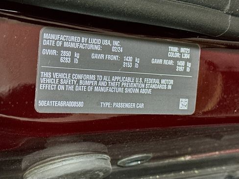 Used 2024 Lucid Air Touring AWD/4WD image 12