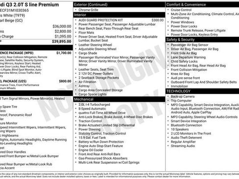 Used 2021 Audi Q3 2.0T Premium w/ Convenience Package AWD/4WD image 6
