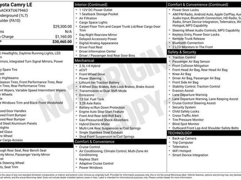 Used 2026 Toyota Camry LE image 34