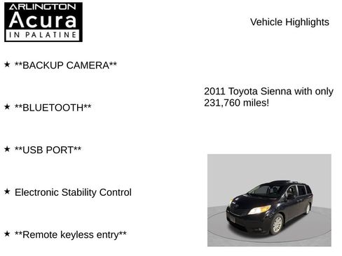 Used 2011 Toyota Sienna XLE w/ Premium Pkg FWD image 7