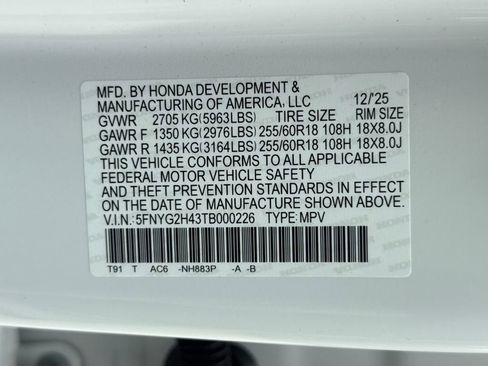 New 2026 Honda Pilot EX-L image 28