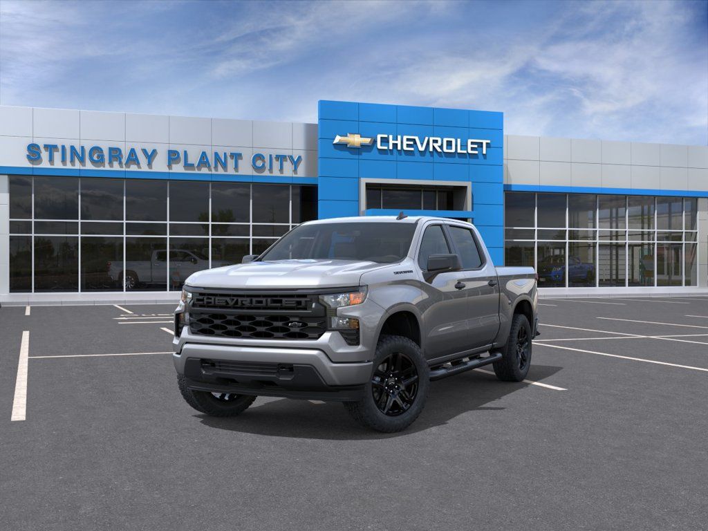 New 2026 Chevrolet Silverado 1500 Custom w/ Turbomax Blackout Package RWD image 8
