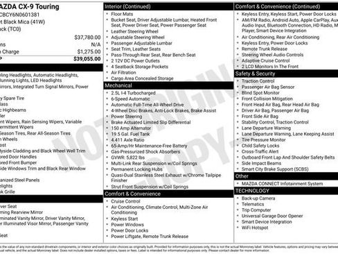 Used 2022 MAZDA CX-9 Touring image 15