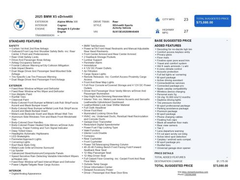 Used 2025 BMW X5 sDrive40i w/ M Sport Package image 45