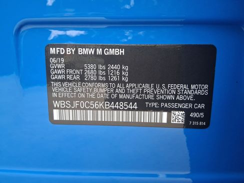 Used 2019 BMW M5 w/ Executive Package image 19