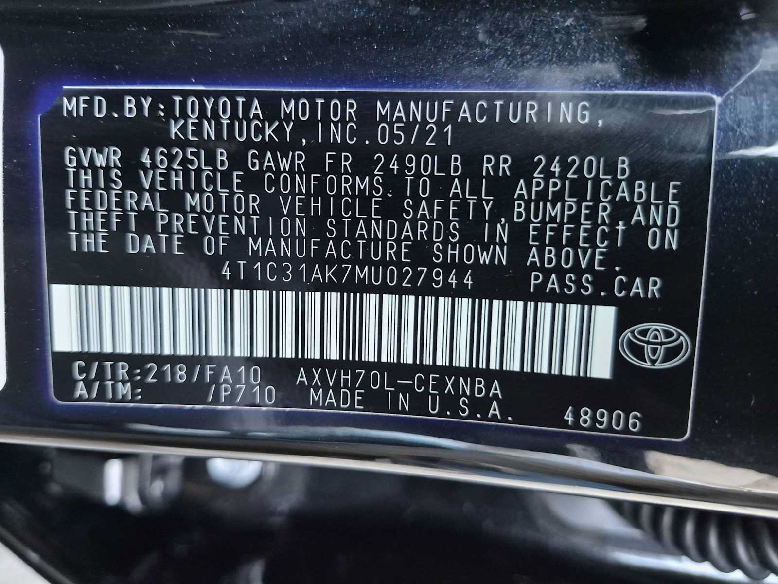 Used 2021 Toyota Camry LE FWD image 35
