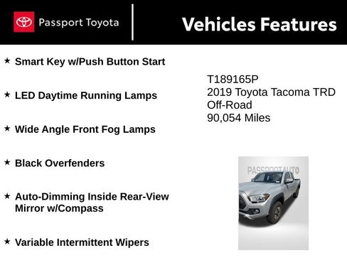 Used 2019 Toyota Tacoma TRD Off-Road AWD/4WD image 11
