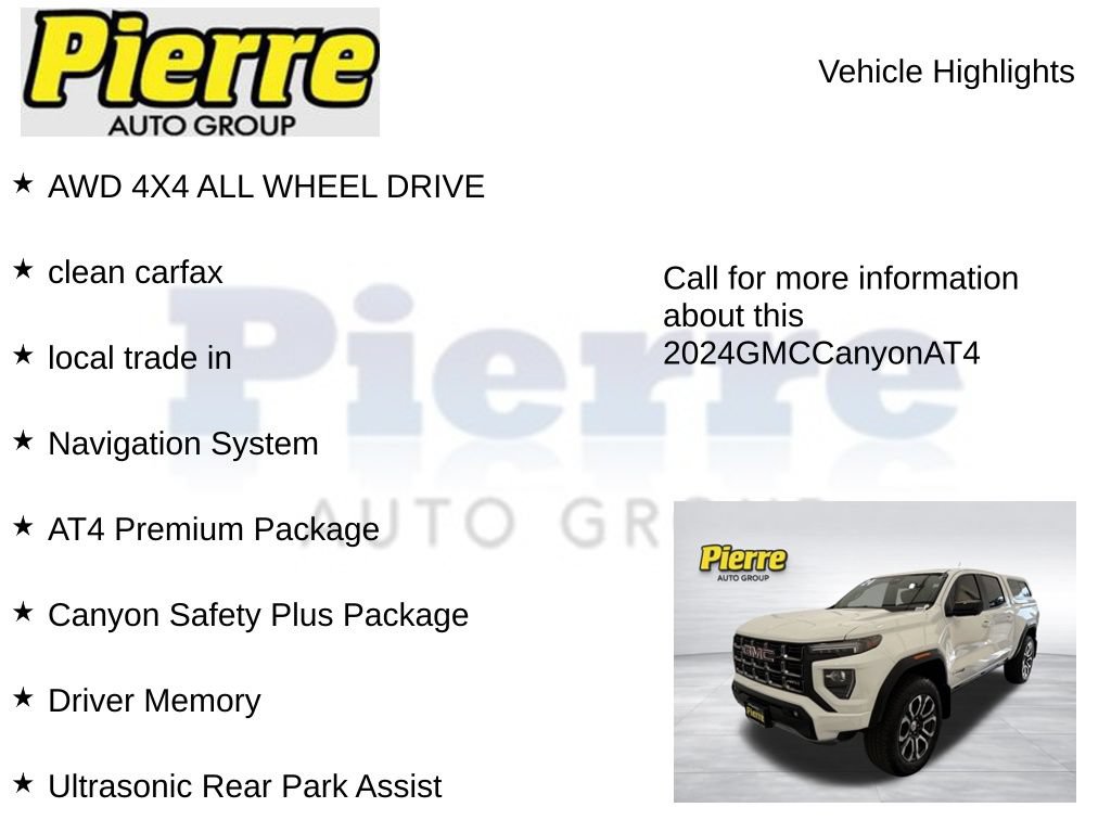 Used 2024 GMC Canyon AT4 w/ Technology Package AWD/4WD image 7
