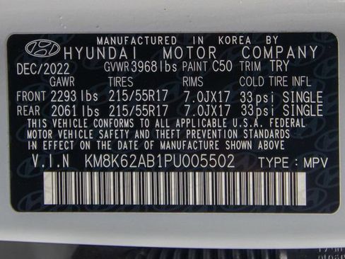 Certified 2023 Hyundai Kona SEL w/ Cargo Package FWD image 27