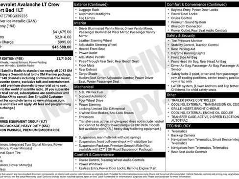 Used 2013 Chevrolet Avalanche LT w/ All-Star Edition AWD/4WD image 6