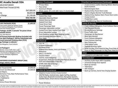 Used 2019 GMC Acadia Denali w/ Technology Package image 2