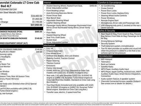 Certified 2021 Chevrolet Colorado LT w/ LT Convenience Package AWD/4WD image 2