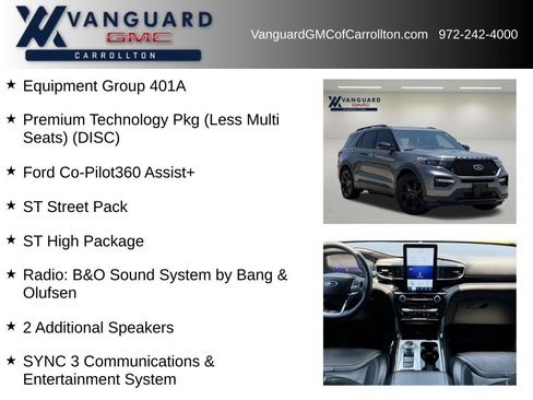 Used 2022 Ford Explorer ST w/ Equipment Group 401A RWD image 6