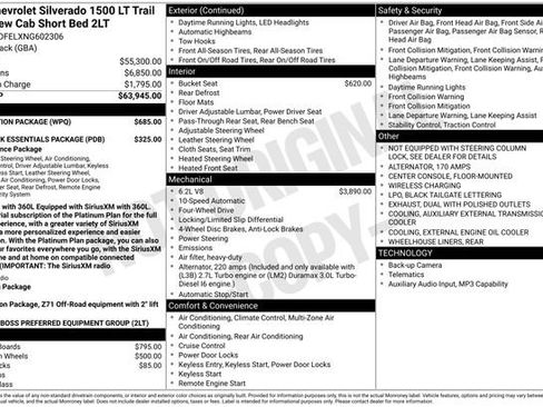 Used 2022 Chevrolet Silverado 1500 LT Trail Boss w/ Protection Package AWD/4WD image 23