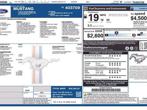 New 2026 Ford Mustang GT Premium w/ GT Performance Package RWD image 23