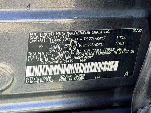 Certified 2020 Toyota RAV4 XLE w/ Convenience Package AWD/4WD image 27