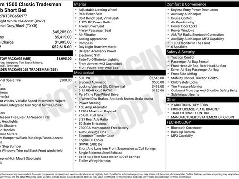 Used 2023 RAM 1500 Tradesman w/ Trailer Tow Package AWD/4WD image 3