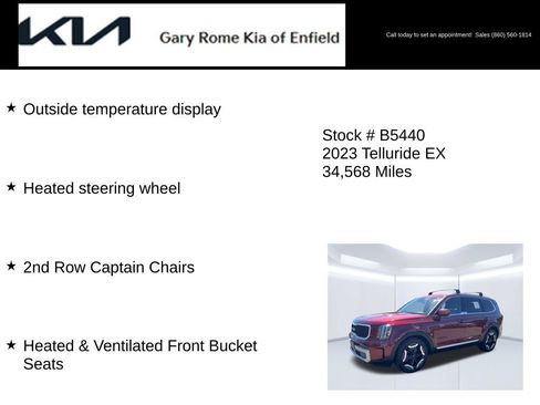 Used 2023 Kia Telluride EX w/ EX Captain's Chair Package AWD/4WD image 25